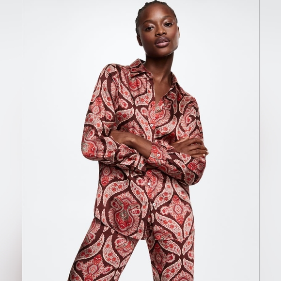 MANGO BLOUSE/PANTS SET - Picture 3 of 5